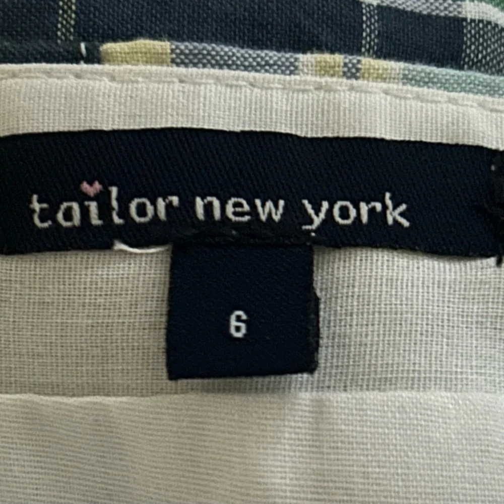 TAILOR New York Cotton Madras Plaid Sleeveless Dress. Size: 6. $40. - Picture 6 of 10